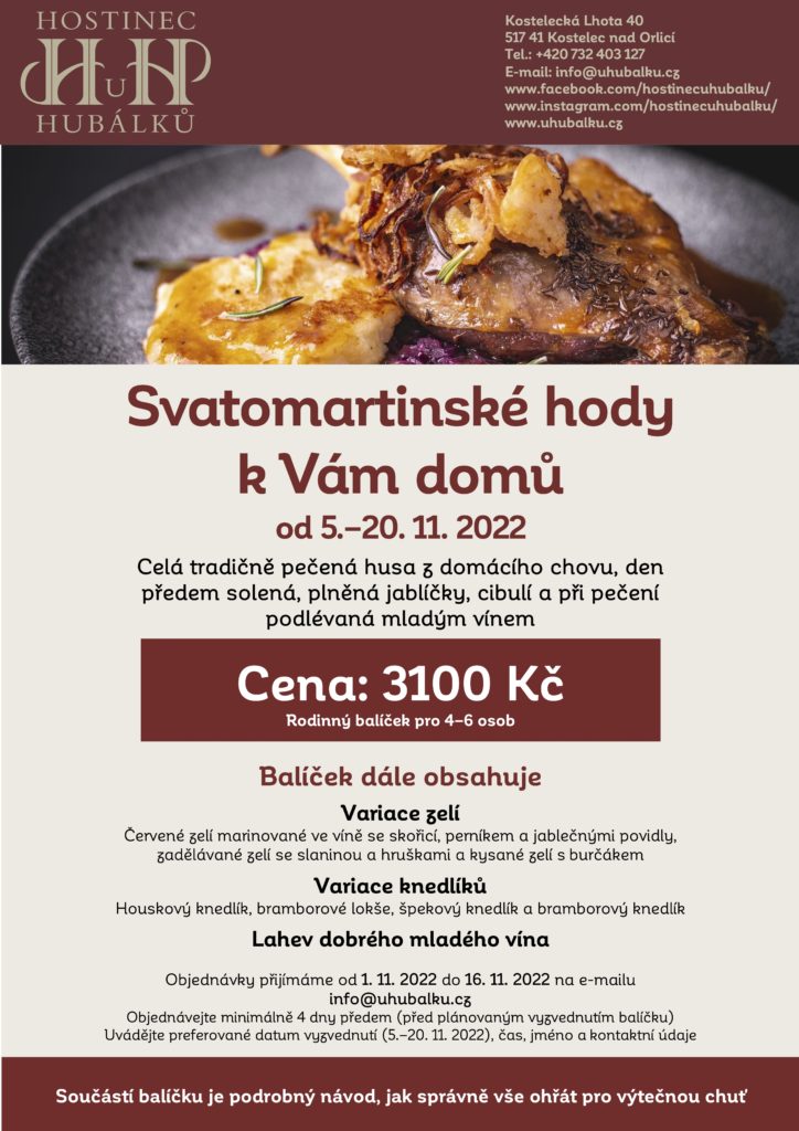 Svatomartinské hody k vám domů