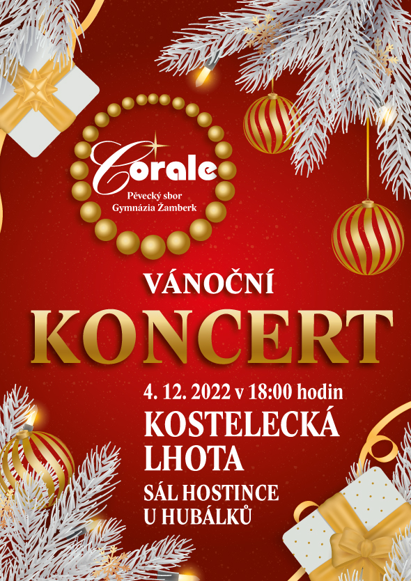 Vánoční koncert Corale – 4. 12. 2022 od 18:00