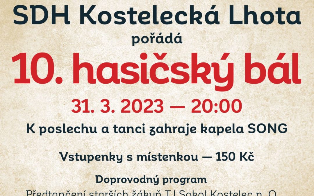 10. hasičský bál