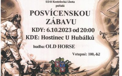 Posvícenská zábava – 6. 10. 2023