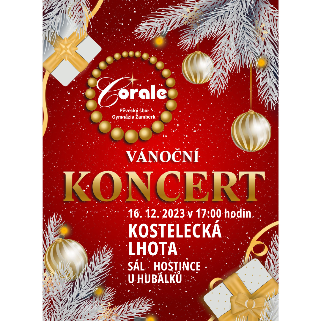 Vánoční koncert Corale – 16. 12. 2023 od 17:00