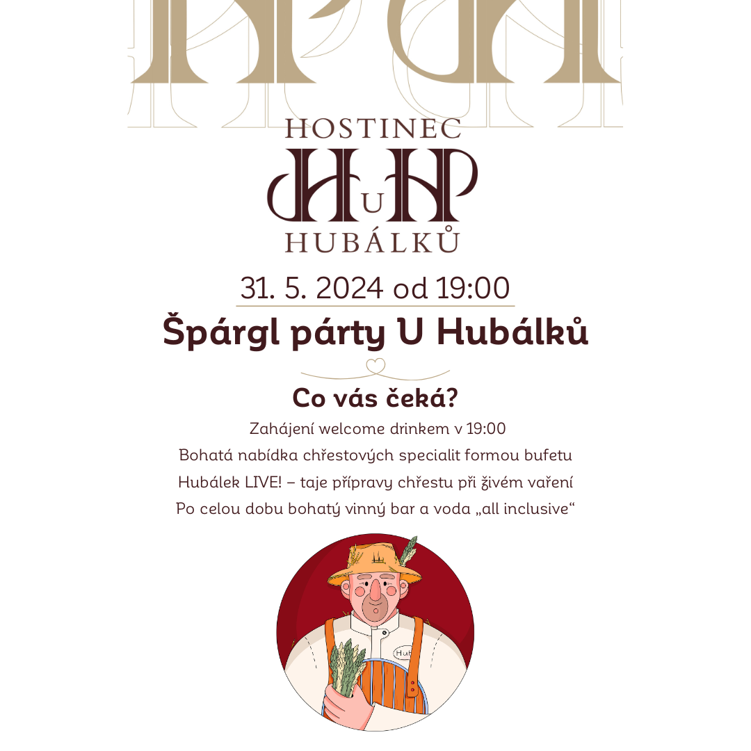 Špárgl párty U Hubálků – 31. 5. 2024 – 19:00