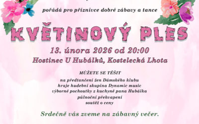 Ples Dámského klubu Slavětína – Květinový ples — 13.&nbsp;2.&nbsp;2026 od 20:00