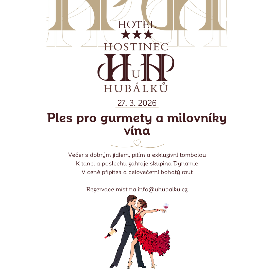 Ples pro gurmety a milovníky vína – 27. 3. 2026