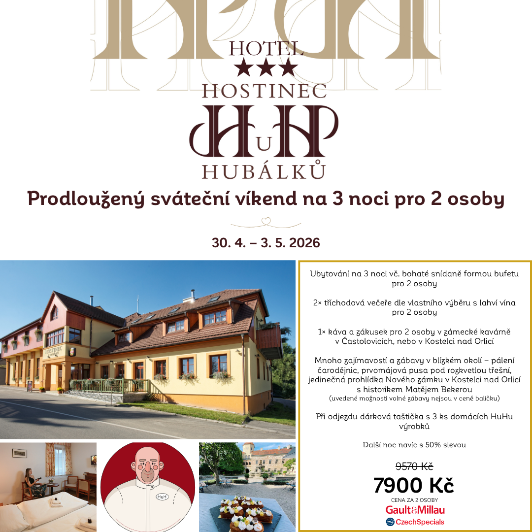 Luxusní sváteční prodloužený víkend pro dva