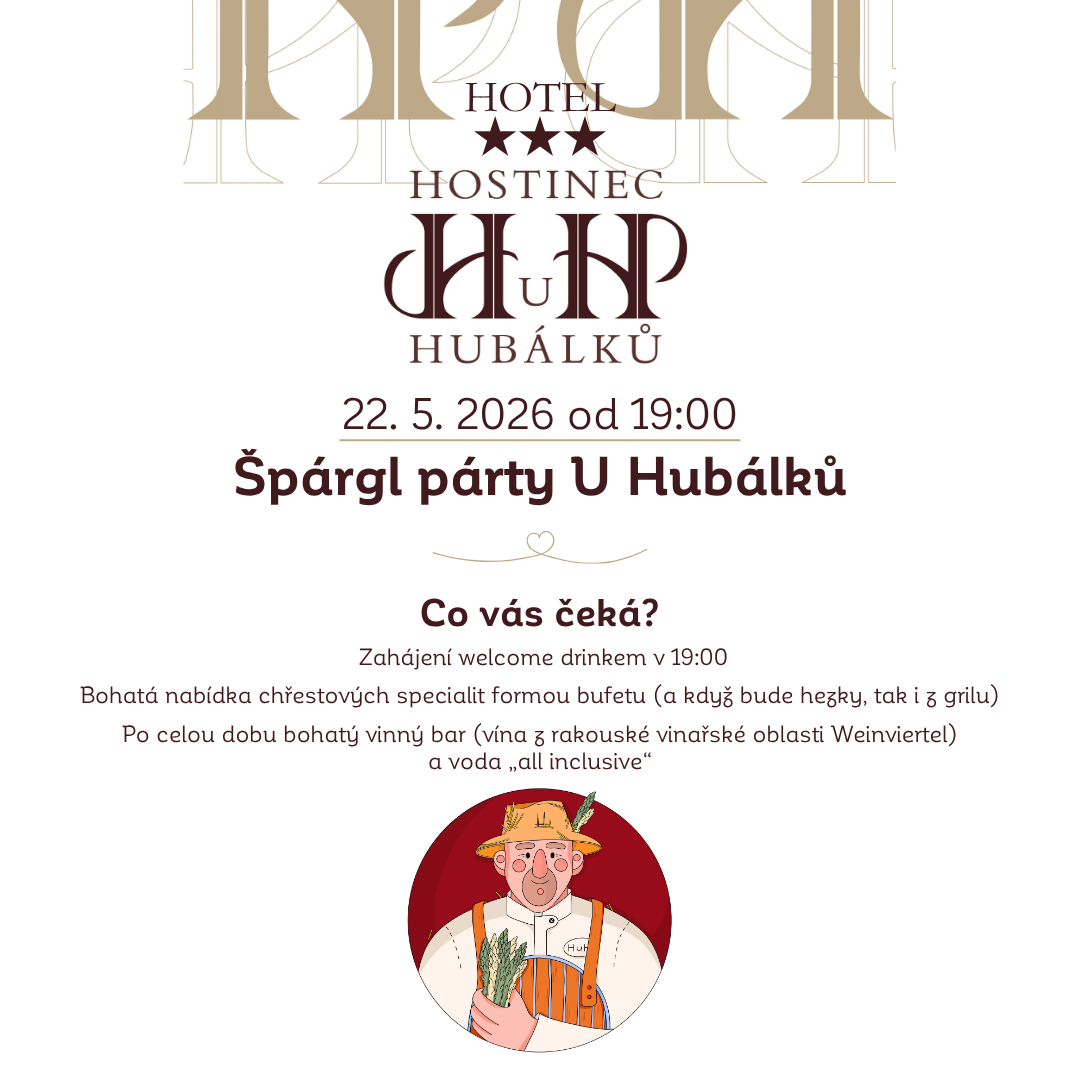 Špárgl párty U Hubálků – 22. 5. 2026 – 19:00