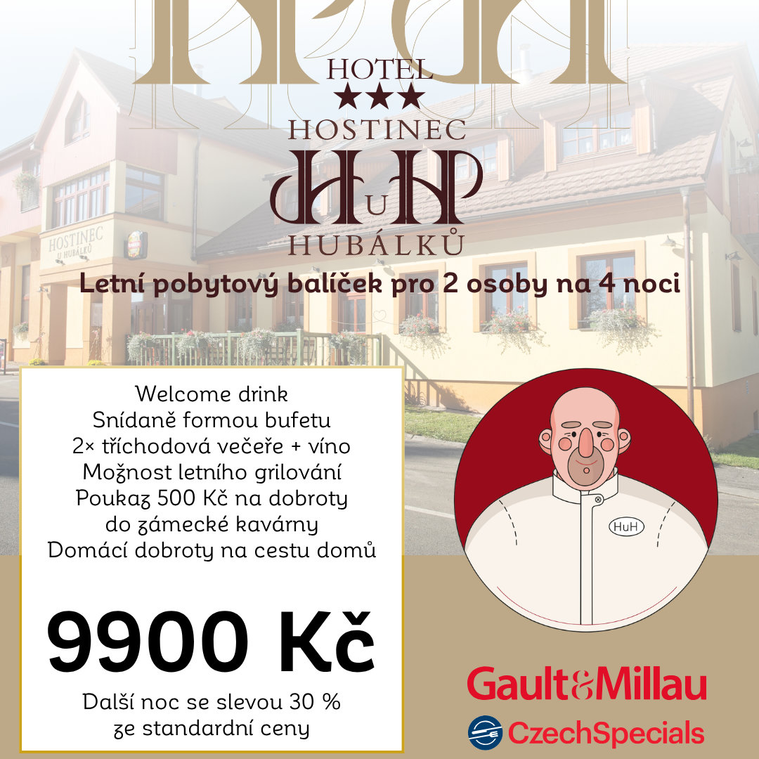 Letní pobytový balíček – 4 noci pro 2 osoby