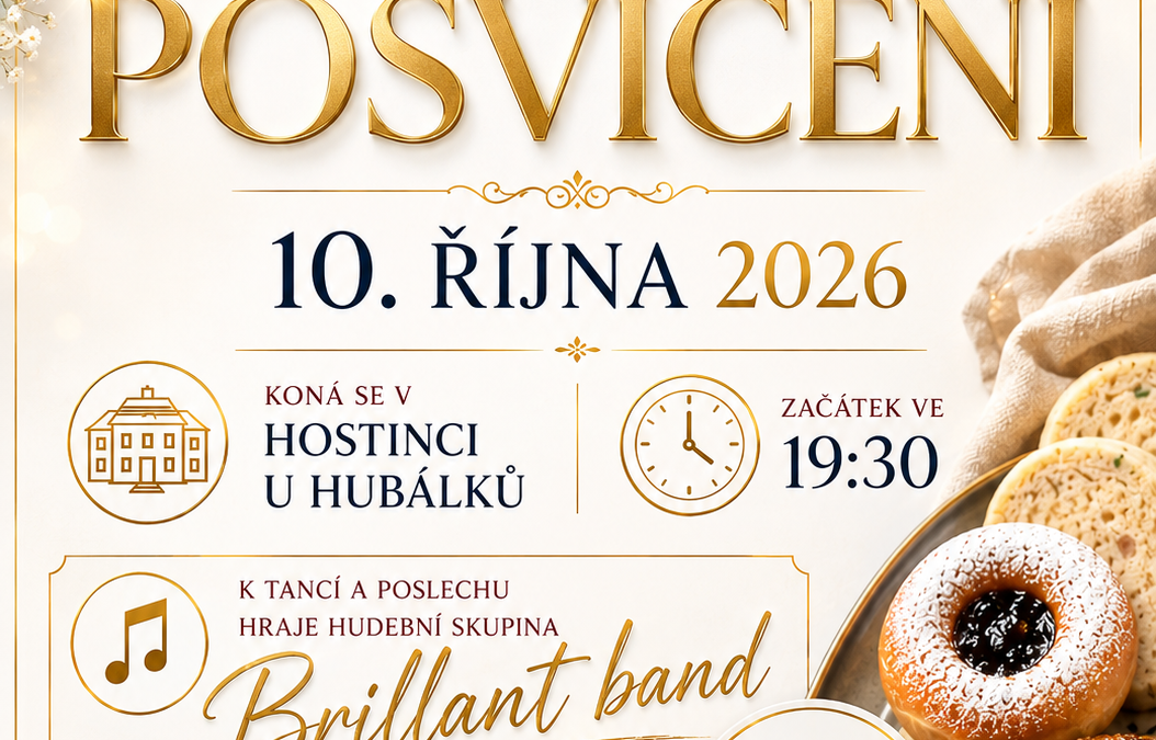 Posvícenská zábava 10.&nbsp;10.&nbsp;2026