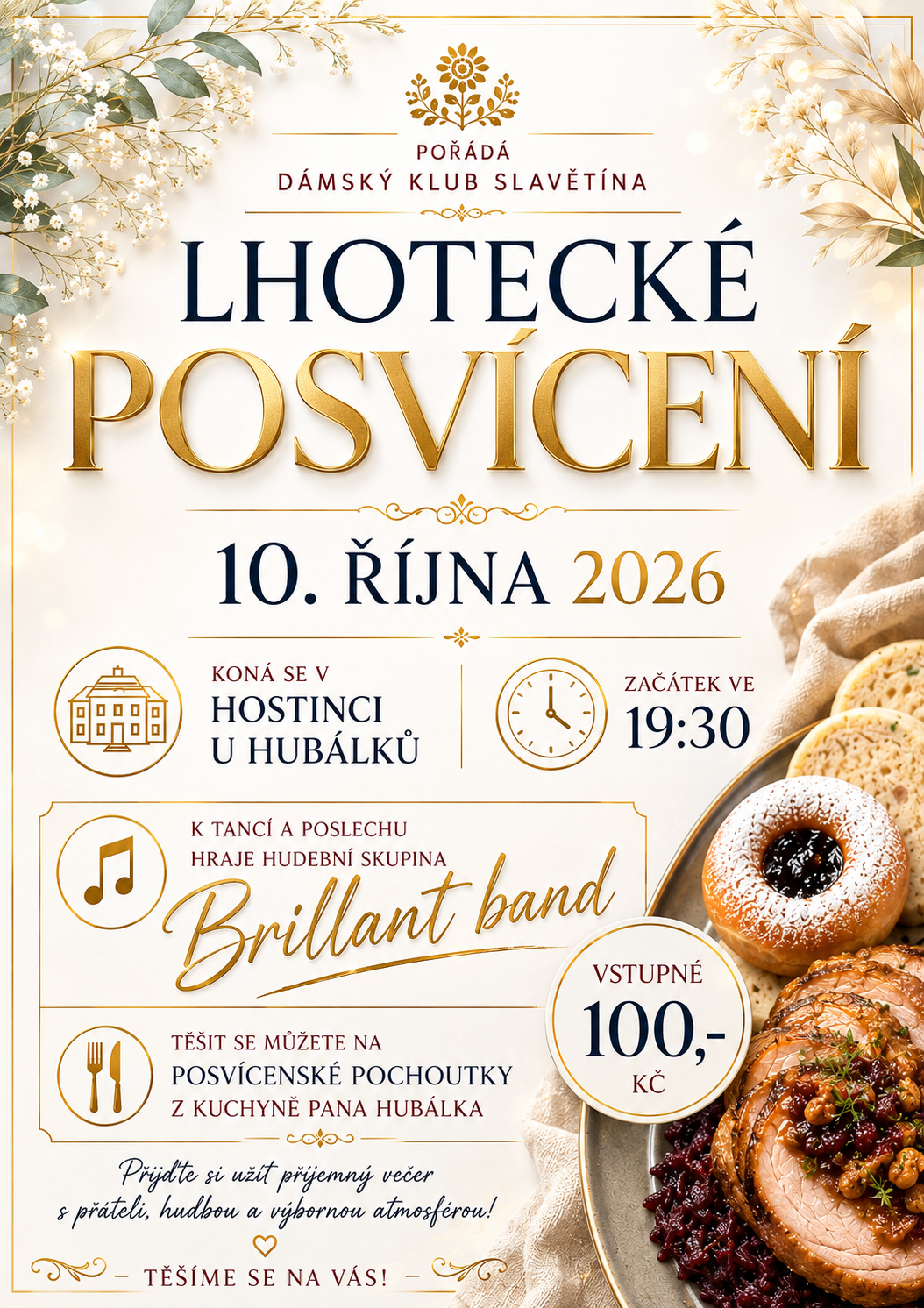 Posvícenská zábava 10. 10. 2026